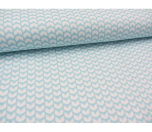 Baumwolle Mini Fin Lila Lotta - hellblau